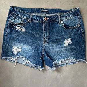 Fashion Nova Distressed Jean Shorts